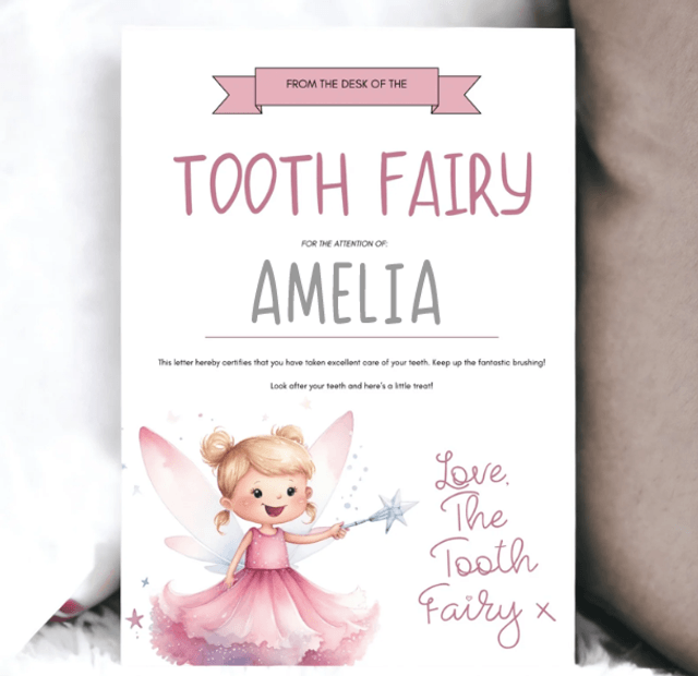 The Tooth Fairy - Certificate