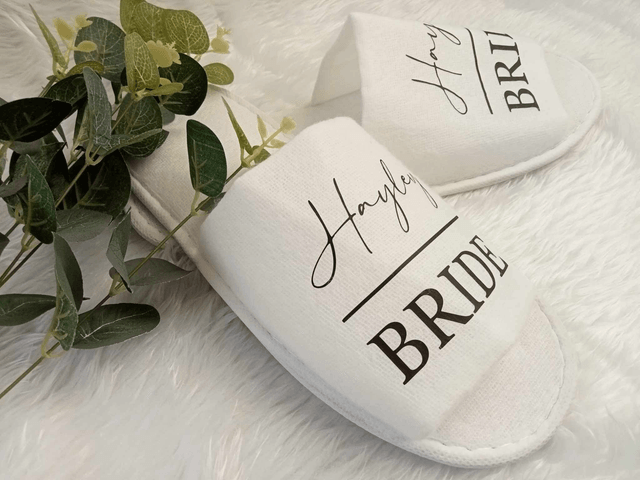 White Spa Slippers