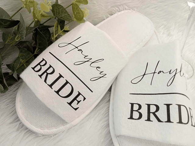 White Spa Slippers