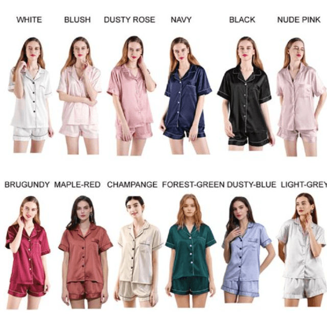 Silk Short Sleeve PJ Set