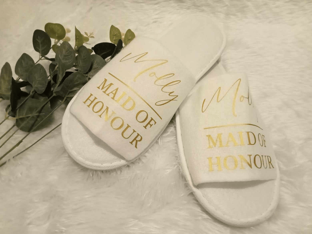 White Spa Slippers